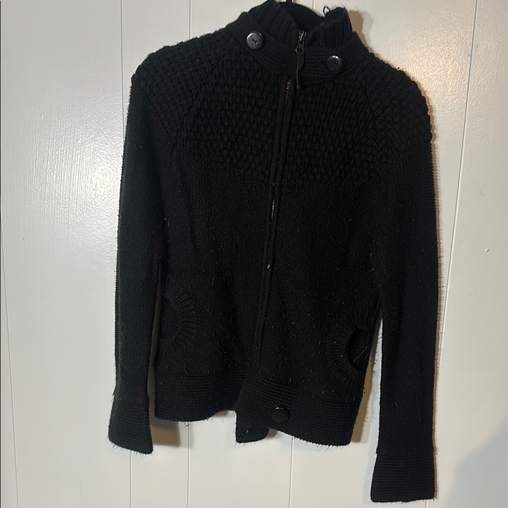 Black zip up Sweater jacket